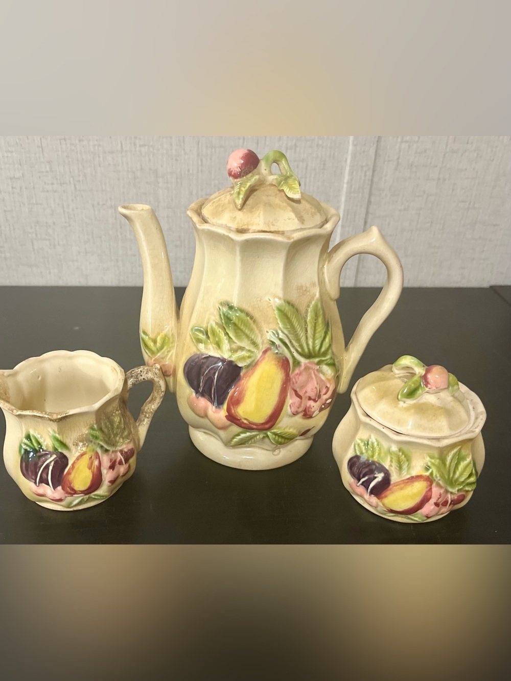 Vintage Royal Sealy Japan 3-Piece Ceramic Tea Set